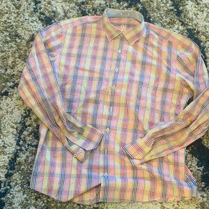 Plaid colorful dress shirt